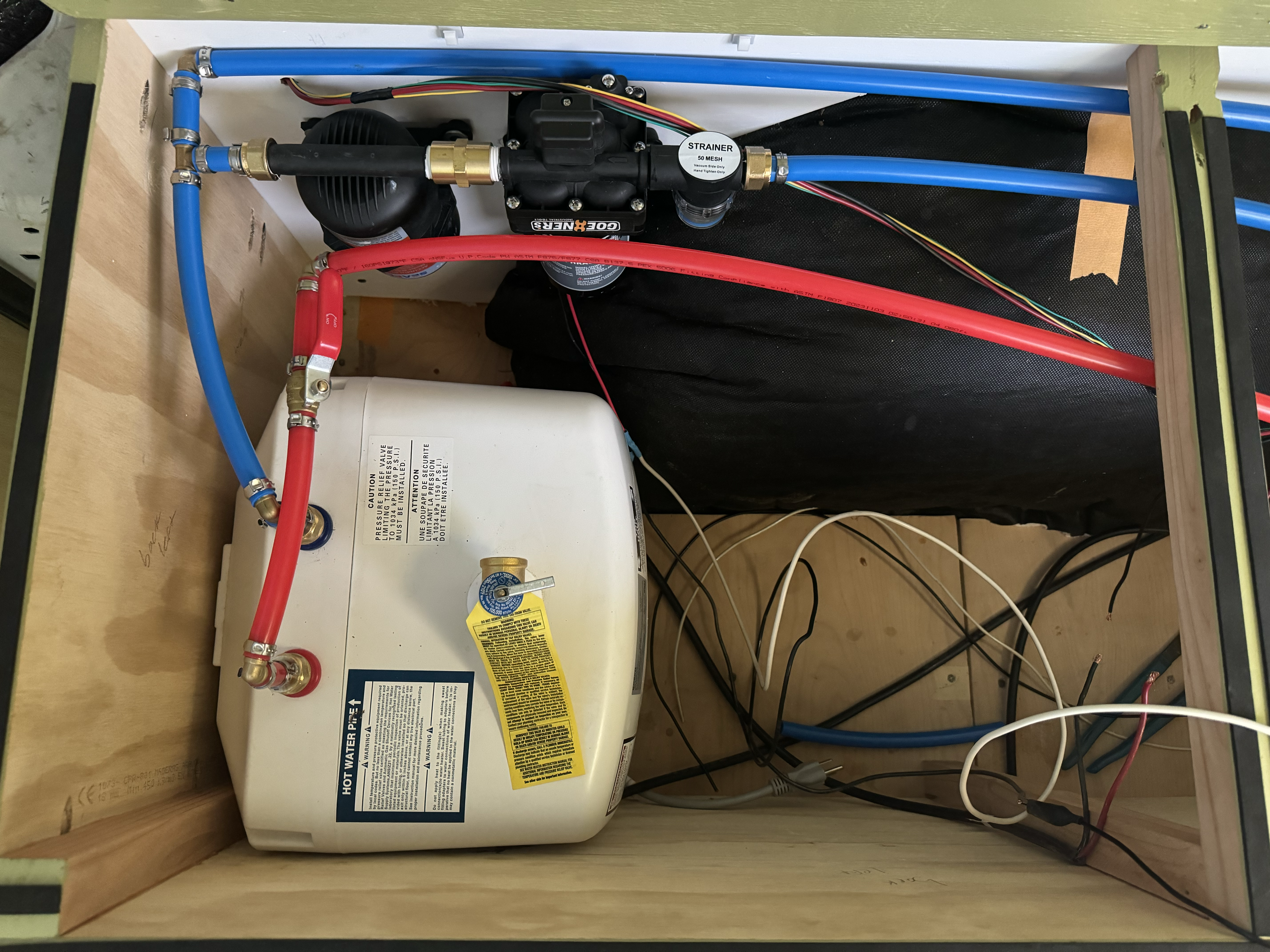 Water heater installation